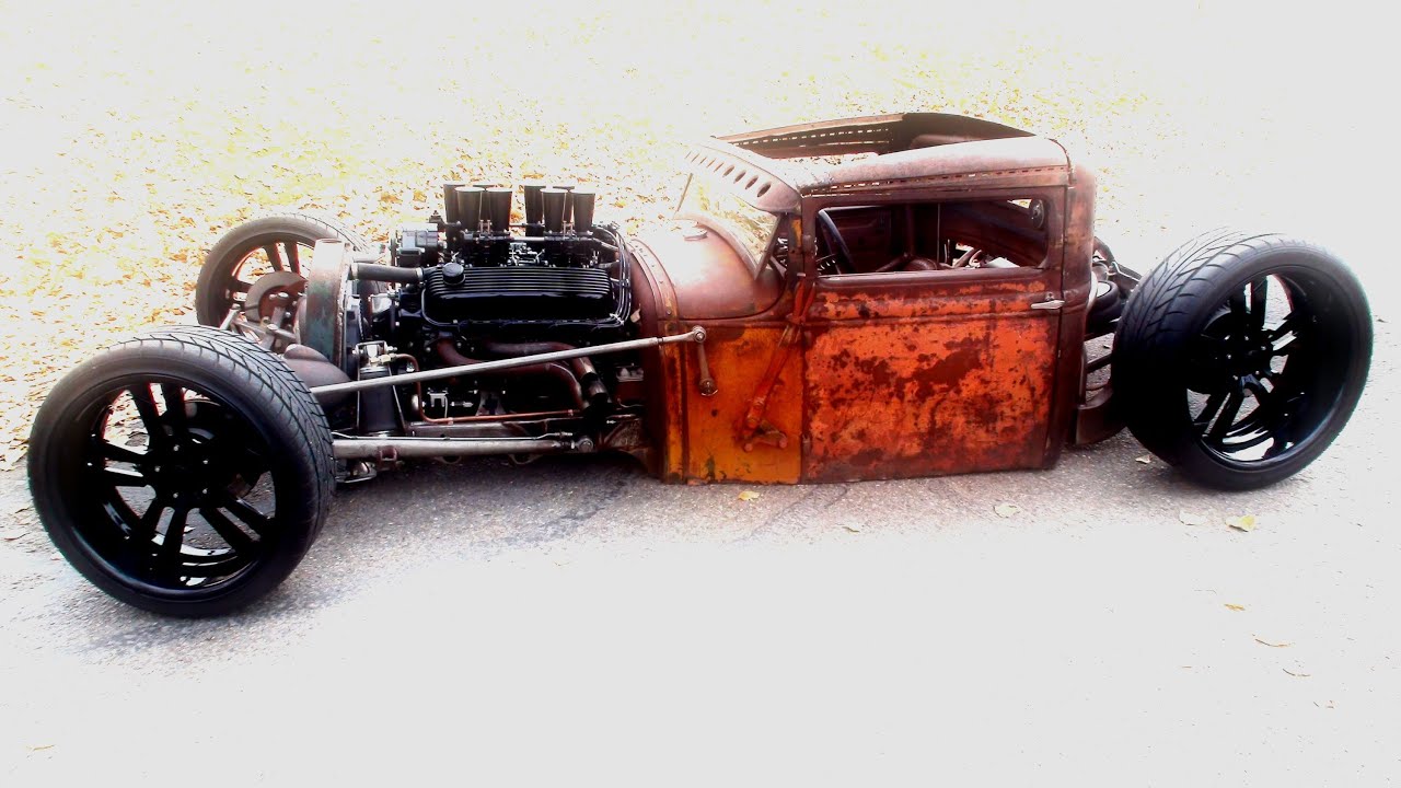 ratrod, rat, rod, 1931, ford, bigblock, chopped, airbagged, 454, body, drop...