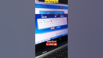 English Typing Test Free | 54 WPM 😓 Typing Speed | Online Typing test #typing  #ARP_0101