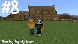 Minecraft PE Walkthrough Multiplayer Part-8 | MCPE 1.20 | Finishing My Big house