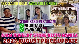 2023 PRICELIST NG GOLD SA C.M RECTO 'AJAM JEWELRY STORE| Trendy & Affordable 100% LEGIT *MUST WATCH*