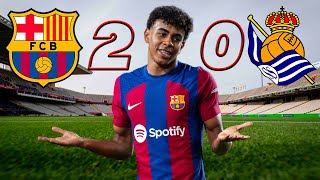 FC BARCELONA 2 - 0 REAL SOCIEDAD | SHOW DE LAMINE Y RAPHINHA