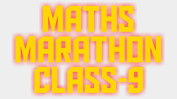 Maths Marathon| Class-9| Shambhu Studzone