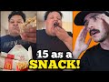 He Ate 15 Snack Wraps FOR A SNACK He Ate 15 Snack Wraps FOR A SNACK