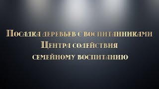 Посадка деревьев с воспитанниками Центра содействия семейному воспитанию