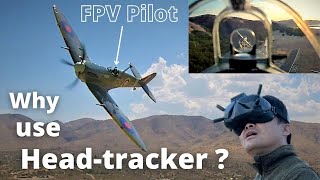 💥Head-tracking FPV Flying from RC Spitfire Cockpit
