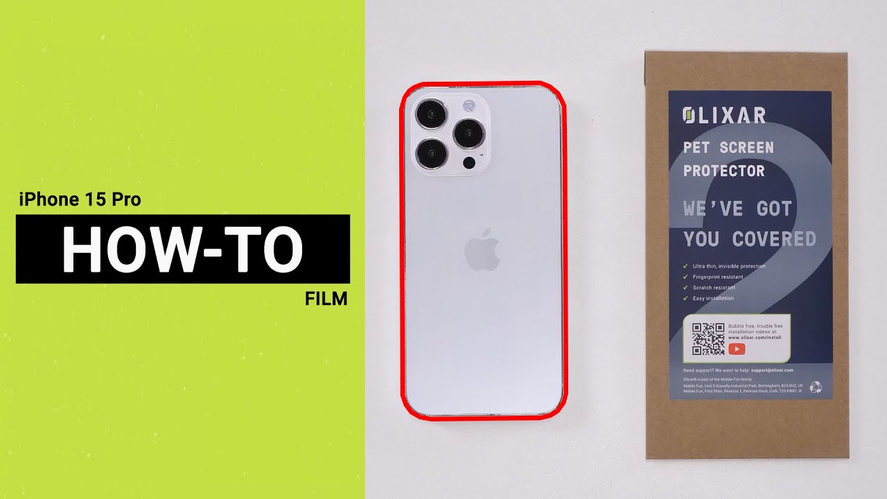 Film de protection pour iPhone 15 Pro Max