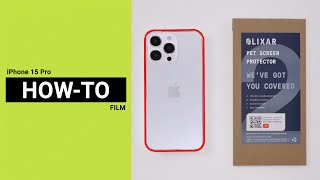 iPhone 15 Pro Film Screen Protector install!⚡(No bubbles!)