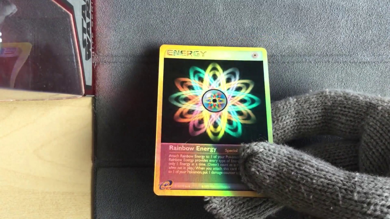 Rainbow Energy 95/109 Reverse Holo - Pokemon Ex Ruby & Sapphire - YouTube