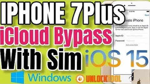 How To Bypass iPhone 7 plus iCloud Passcode/Unavailable With Sim Network 🛜 By Unlock Tool