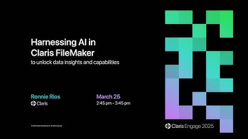 [Claris Team] AI in Claris FileMaker: Unlock Data Insights and Capabilities