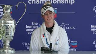 Nelly Korda Winner Press Conference five wins in a row 2024 Chevron Championship © LPGA