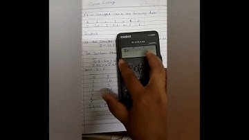 Curve Fitting using Scientific Calculator