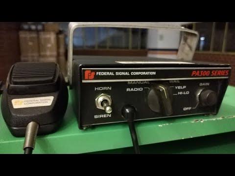 Federal Signal PA 300 Series 200 W model - YouTube