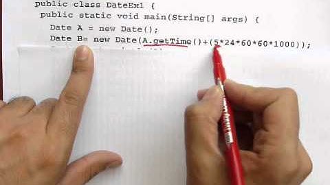 Date And Calendar Part 1 جافا