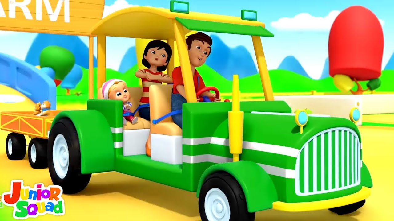 Wheels On The Tractor - Farm Animal & Nursery Rhyme for Babies