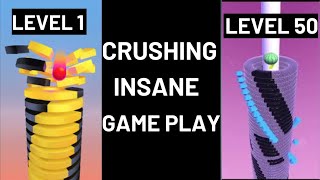 Stack Ball Full Gameplay – Crushing Levels 1 to 50 Like a Pro! 🎮 screenshot 5
