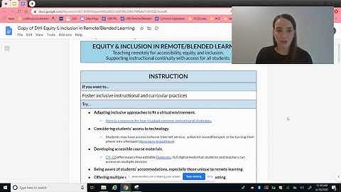 Equity & Inclusion Remote Learning Intro