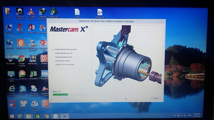 Hướng dẫn crack mastercam x9 win 10