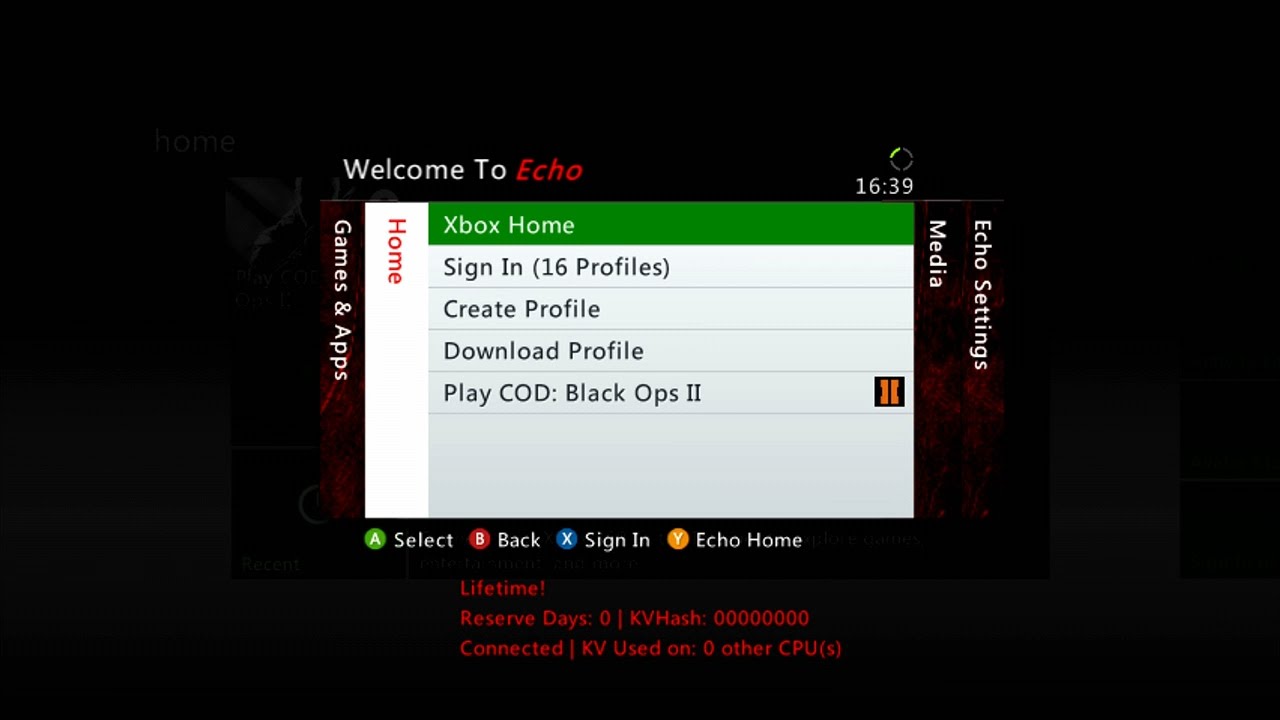 Echo FREE Stealth Server OK KV Life Dash 17511 (RGH/JTAG) + Download ...