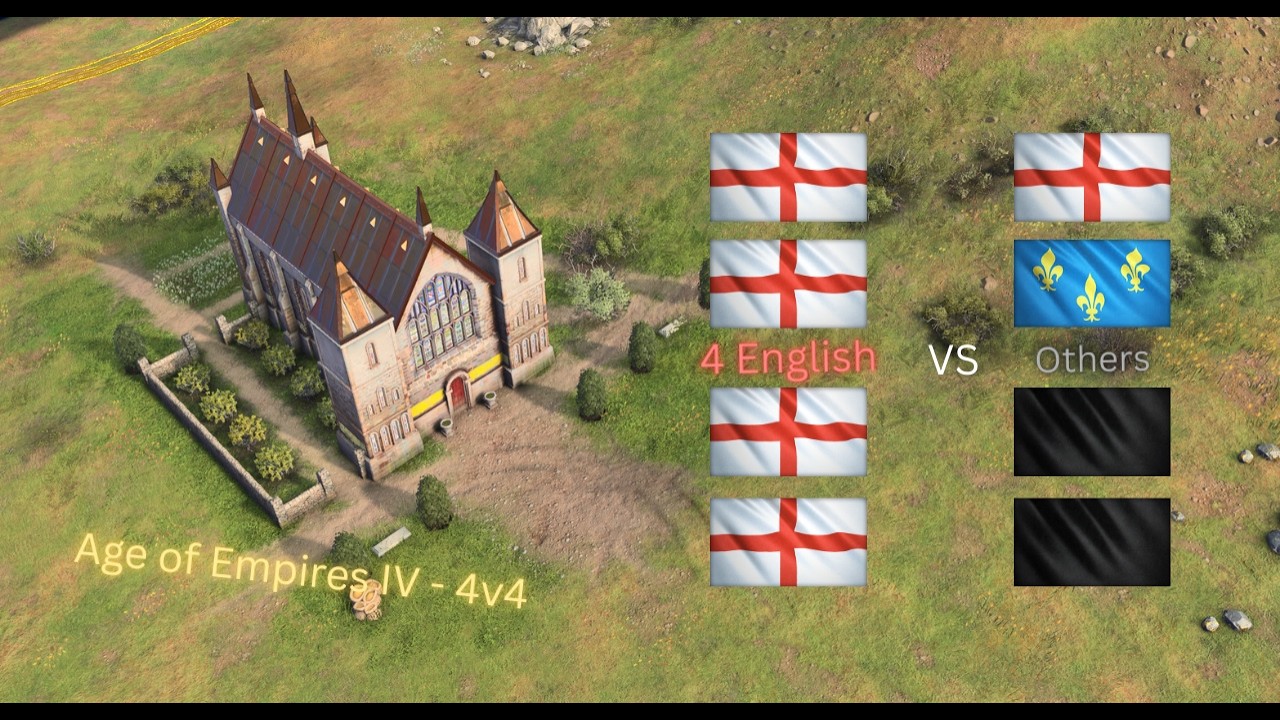 All English 4v4 vs Others | Age of Empires 4 | Quick Match | Standard | Multiplayer | 4v4 |
