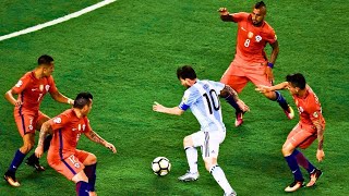 Messi Takes On Big Football Stars