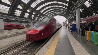 Bellissimi High-Speed Italian Trains Trainspotting At Milano Centrale