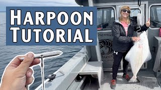 Coastal Alaska Halibut Harpoon Tutorial - Willapa Marine Pacific Halibut Harpoon