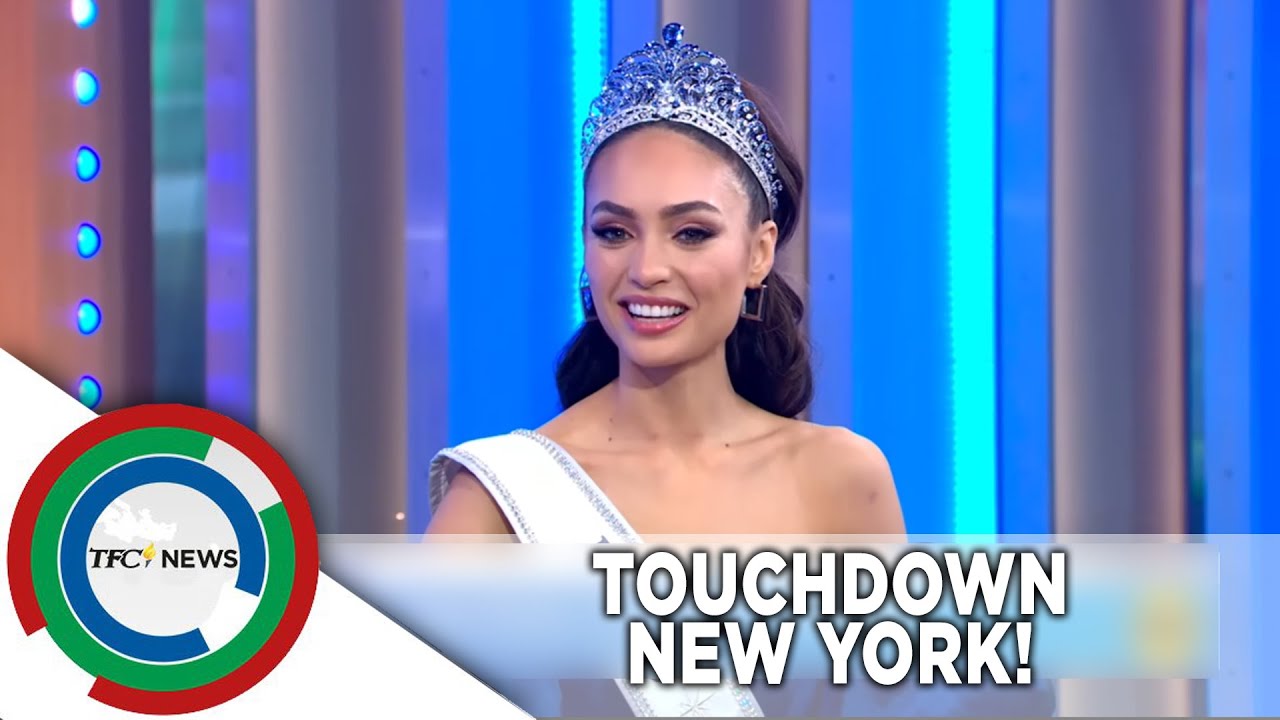 Miss Universe 2022 R'Bonney Gabriel ipinagmalaki ng Fil-Am community nang dumating sa Latest York