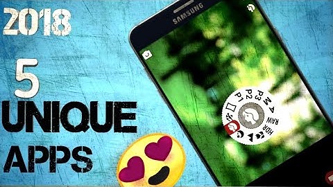 5 Unique Android App-No Root 2018/Best 5 Android Apps 2018.