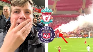 CRAZY French ULTRAS Singing ALL Game!! | Liverpool 5-1 Toulouse Matchday Vlog