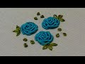 Hand Embroidery: Bullion Knot Rose Stitch | All over design