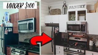 Under $100 Kitchen Makeover | Renter Friendly DIY | Ashleigh Lauren