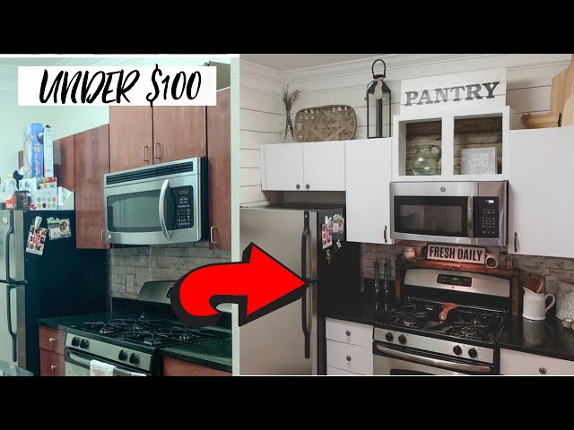 DIY CHANEL INSPIRED TUFTED KITCHEN- DIY KITCHEN MAKEOVER 