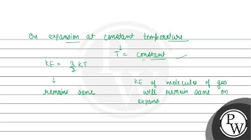 If a gas is expanded at constant temperature: (A) number of molecules of the gas decreases (B) t...