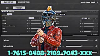 New Update 4.3⚡️Best Sensitivity Code + Control Settings Pubg Mobile