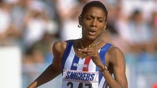 Marie Josė-Pérec 400m. She wins the World Championships in 95 Goteborg.