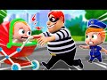 Baby police song   go away bad guys  and  more nursery rhymes  kids song littlepib