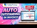 Outstanding in invoice