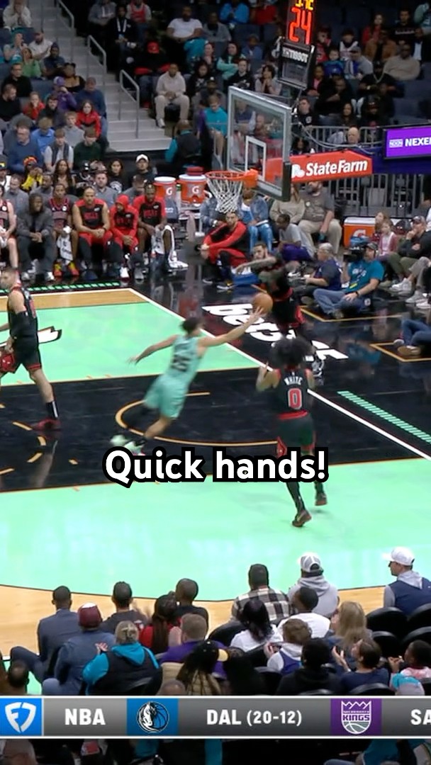 KJ Simpson with the layup, the steal, then the AND-1 BUCKET!