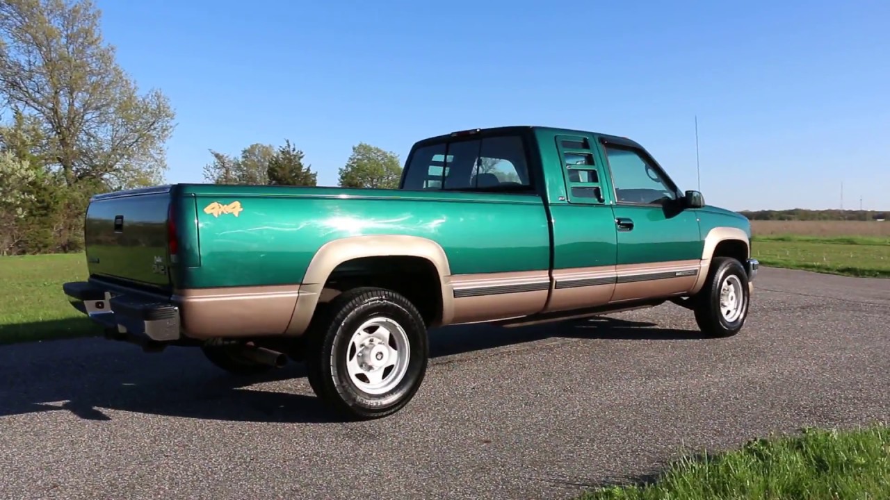1998 GMC Sierra K2500 4x4 SLT Extended Cab For Sale~Only 2  Owners~5.7L~Leather~Extras! - YouTube