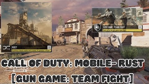 Call of Duty: Mobile - Rust Map [Gun Game: Team Fight]