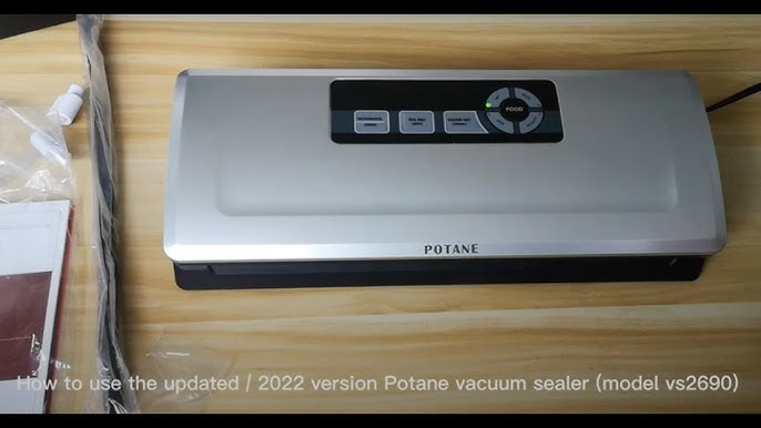 POTANE Pro Vacuum Food Sealer Machine 8-In-1 Easy Modes Dry Moist Soft  Delicates