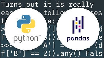 Pandas: Check if row exists with certain values