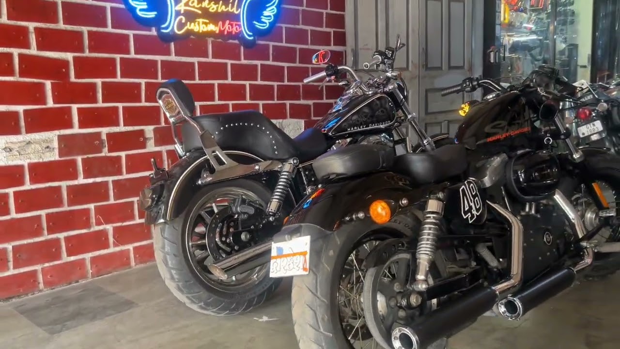 Harley 48 Cobra🐍 Exhaust Installation 🔥 | Custom Sound Upgrade |Bike Mods India |Kanshil custom moto