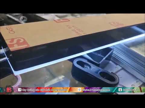 Video [B-ONE DECOR] - Chữ mica chân mica cháo 10mm hắt đèn - youtube