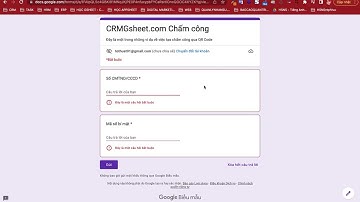 Chấm công QR Code thông qua Google sheets có sử dụng mã số bí mật qua Email