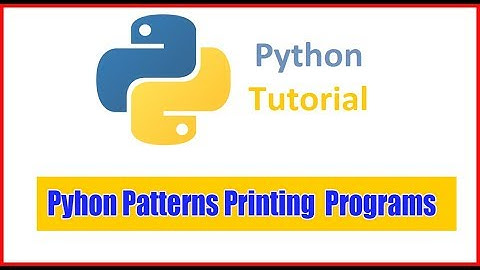 Python Pattern Printing Programs ||  How to Print Alphabet Symbols   General Introduction