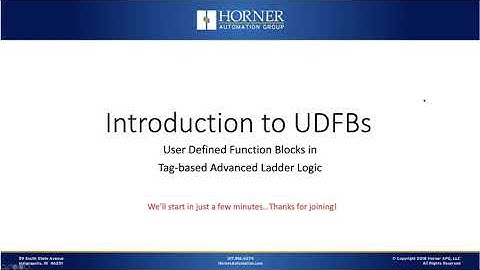 Intro to User Defined Function Blocks (UFDBs)