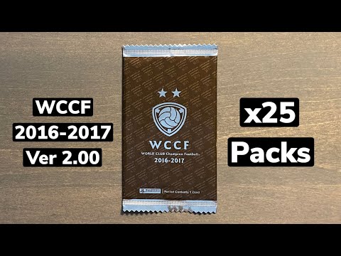 16 17 Panini Wccf Soccer Ver 2 00 Sealed 25 Pack Opening So Many Shiny Rares Youtube