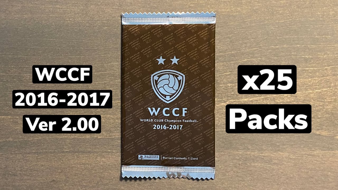 16 17 Panini Wccf Soccer Ver 2 00 Sealed 25 Pack Opening So Many Shiny Rares Youtube